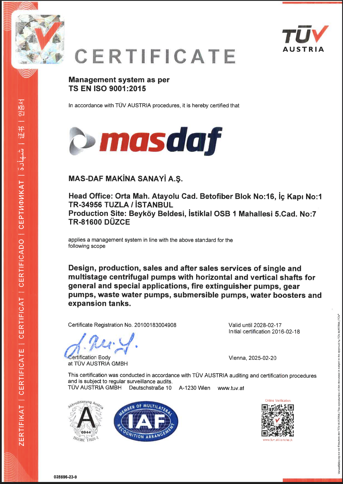 TS EN ISO 9001 (ENG)